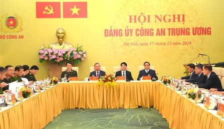 Tổng Bí thư, Chủ tịch nước, Thủ tướng dự Hội nghị Đảng ủy Công an Trung ương 2024