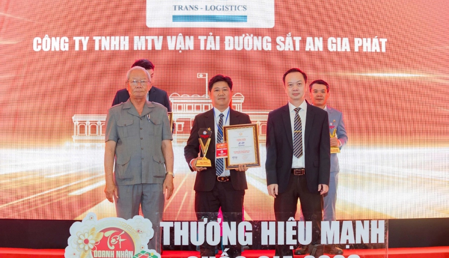 An Gia Phát - Đơn vị dẫn đầu trong ngành vận tải đường sắt vinh dự nhận Top 10 Thương hiệu Mạnh Quốc gia 2026