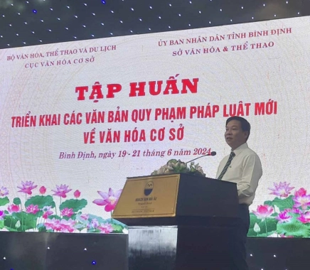 Tập huấn triển khai văn bản quy phạm pháp luật mới về văn hóa cơ sở