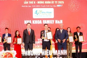 Nha khoa Family H &amp; H được vinh danh Top 50 Thương Hiệu Mạnh Quốc Gia 2025