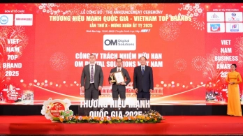 Công ty TNHH OM Digital Solutions Việt Nam tự hào được vinh danh là Thương Hiệu Mạnh Quốc Gia 2025