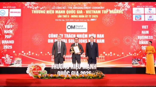 Công ty TNHH OM Digital Solutions Việt Nam tự hào được vinh danh là Thương Hiệu Mạnh Quốc Gia 2025