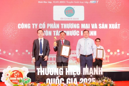 Tôn Tân Phước Khanh Vinh Dự Nhận Giải Thưởng Sản Phẩm Dịch Vụ Chất Lượng Quốc Gia 2025