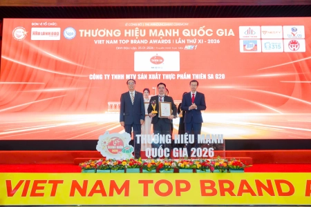 Thiên Sa được vinh danh top thương hiệu mạnh quốc gia lần thứ XI năm 2026