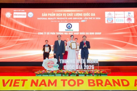 Gia Định Group Khẳng Định Vị Thế Doanh Nghiệp Đa Ngành Bằng 3 Giải Thưởng Danh Giá Tại Thương Hiệu Mạnh Quốc Gia 2026
