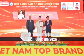 Chủ tịch HĐQT Trương Thị Thu Trang được trao danh hiệu “Nhà Lãnh Đạo Doanh Nghiệp Giỏi”