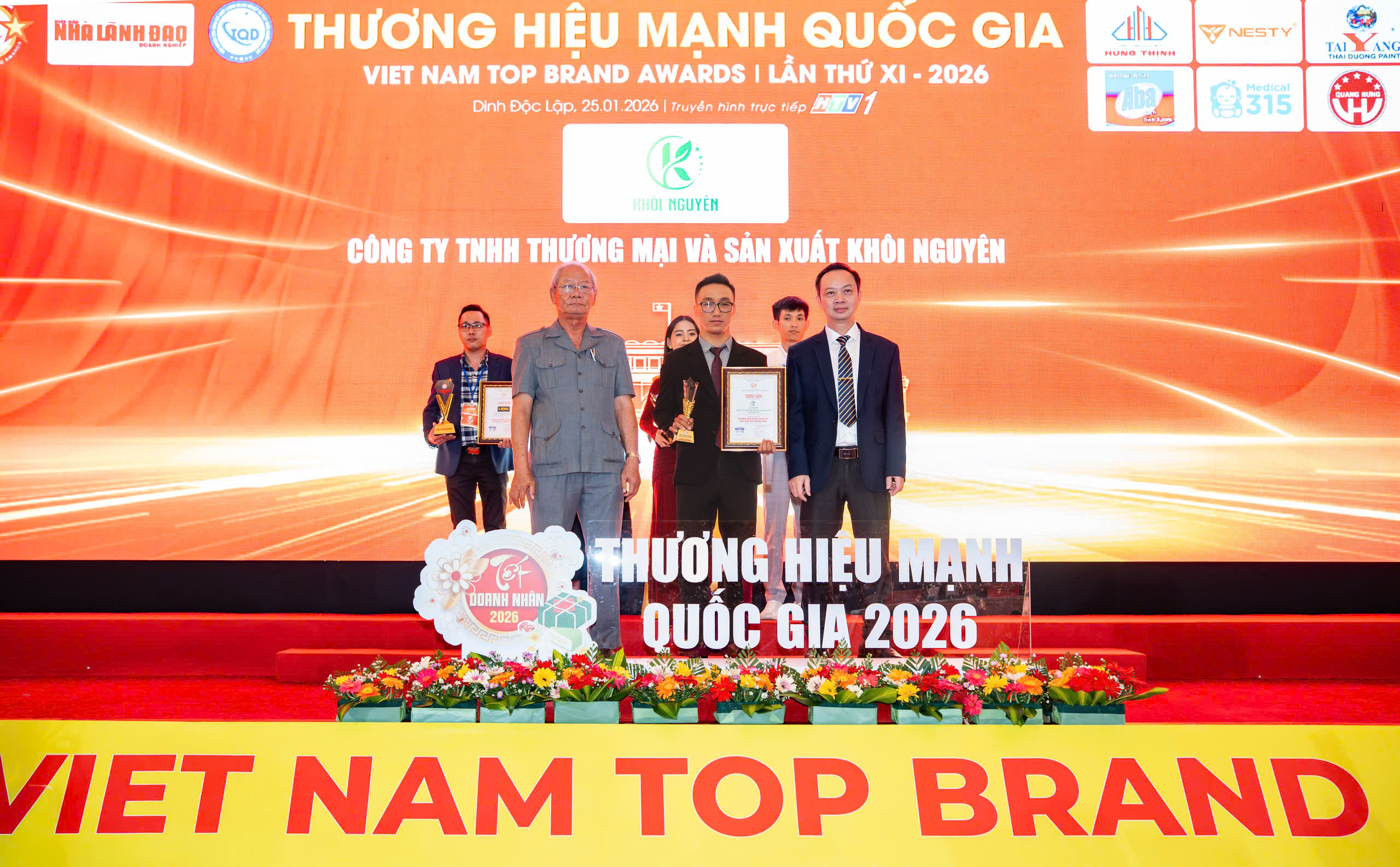 Công Ty TNHH Thương Mại Và Sản Xuất Khôi Nguyên Đón Nhận Danh Hiệu Top 10 Thương Hiệu Mạnh Quốc Gia 2026